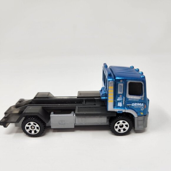 Hot Wheels MBX Flatbed King Die-Cast Truck Toy 2017 Mattel Blue & Gray Model - Picture 1 of 7
